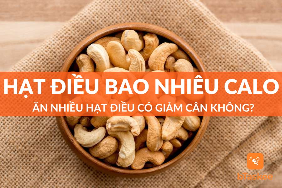 How many calories are in a handful of cashews?